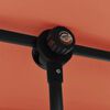 vidaXL Ombrellone da Giardino Palo in Alluminio 2x1,5 m Terracotta