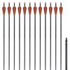 vidaXL Frecce Standard 12 pz per Arco Ricurvo 30" 0,76 cm in Carbonio