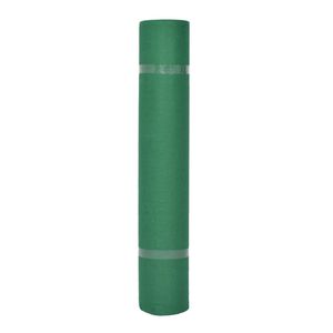 vidaXL Tappeto Tinta unita Verde 1 x 12 m Tessuto