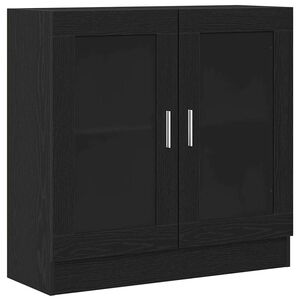 vidaXL Armadio per Libri Rovere Nero 82,5 x 30,5 x 80 cm