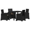 vidaXL Set da Pranzo per Giardino 5 pz Antracite e Tortora PP
