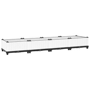 vidaXL Fioriera Rialzata 160x40x23 cm in Polipropilene