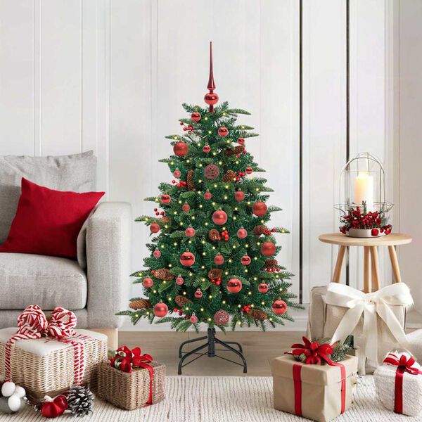 vidaXL Albero di Natale artificiale con 150 LED Verde 120 cm
