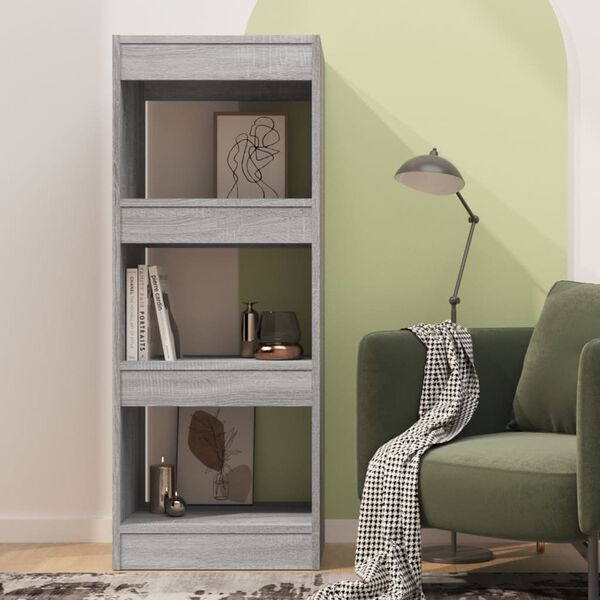 vidaXL Libreria/Divisorio Grigio Sonoma 40x30x103 cm in Truciolato