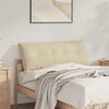 vidaXL Cuscino per Schiena Crema 120 x 50 cm Tessuto in Microfibra