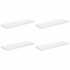 vidaXL Scaffali a Parete 4 pz Bianco Lucido 80x23,5x3,8 cm in MDF