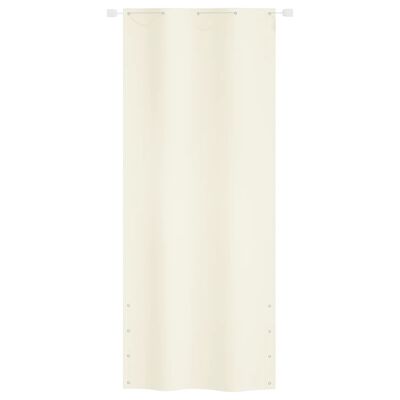 vidaXL Paravento per Balcone Crema 100x240 cm in Tessuto Oxford