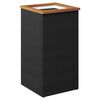 vidaXL Fioriera Nera 40x40x80 cm in Polyrattan