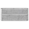 vidaXL Letto Giardino Acciaio Zincato 152x40x68cm Argento