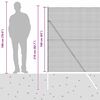 vidaXL Palo della recinzione Grigio 25 x 1,6 m (rete 12 x 12 mm)