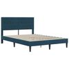 vidaXL Struttura letto con materasso Blu 120 x 190 cm Velluto