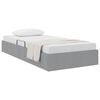 vidaXL Letto con Contenitore Grigio chiaro 203 x 100 cm Tessuto