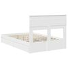 vidaXL Letto con Contenitore Bianco 120 x 190 cm Legno multistrato