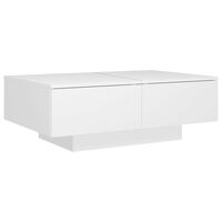 vidaXL Tavolino da Salotto Bianco 90x60x31 cm in Legno Multistrato