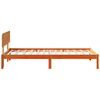vidaXL Struttura del letto Marrone cerato 100 x 200 cm Pino massello