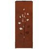 vidaXL Rastrelliera per Legna da Ardere 40x30x80 cm in Acciaio Corten