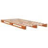 vidaXL Letto Pallet Marrone Cera 90x200 cm in Legno Massello di Pino