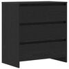 vidaXL Credenza 2 pcs Nero 70 x 41 x 75 cm Legno multistrato