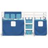 vidaXL Letto a Castello senza Materasso Blu 90x190cm Massello Pino