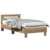 vidaXL Struttura del letto Rovere artigianale 203 x 95 x 70 cm