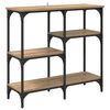 vidaXL Tavolo consolle Rovere artigianale 80 x 29 x 75 cm