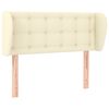 vidaXL Testiera ad Orecchio Crema 93x23x78/88 cm in Similpelle