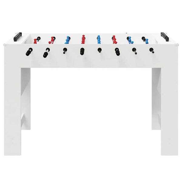 vidaXL Tavolo da Foosball Bianco 125 x 60,5 x 80 cm Legno multistrato