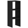 vidaXL Libreria Impilabili Rovere Nero 30x30x80 cm Legno Multistrato
