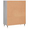 vidaXL Libreria Grigio Sonoma 69,5x32,5x90 cm in Legno Multistrato