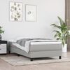 vidaXL Struttura Letto a Rete a Molle Grigio Chiaro 90x190 cm Tessuto