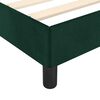 vidaXL Giroletto senza Materasso Verde Scuro 100x200 cm in Velluto
