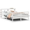 vidaXL Giroletto con Testiera senza Materasso Bianco 140x200 cm