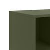 vidaXL Credenza Verde Oliva 100,5x39x72 cm in Acciaio