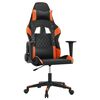 vidaXL Sedia da Gaming Nero e Arancione in Similpelle