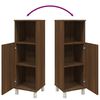 vidaXL Armadietto Bagno Rovere Marrone 30x30x95cm in Legno Multistrato