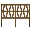 vidaXL Testiera per Letto ambra 126x4x100 cm in Legno Massello di Pino