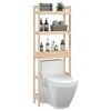 vidaXL Rastrelliera da Bagno 63x26x171 cm in Legno Massello di Pino