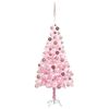 vidaXL Albero di Natale Preilluminato con Palline Rosa 120 cm PVC
