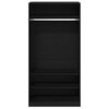 vidaXL Guardaroba Rovere Nero 100 x 50 x 200 cm Legno multistrato