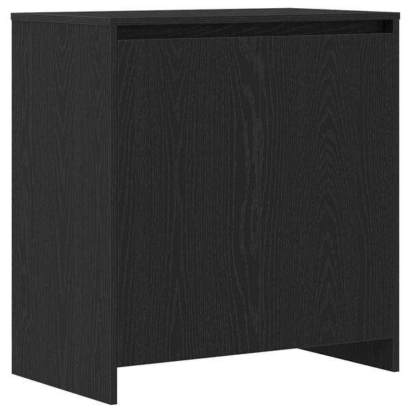 vidaXL Credenza Rovere Nero 70x41x75 cm Legno Massello di Acacia