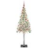 vidaXL Albero di Natale con 300 LED Bianco 210 cm PE e Acciaio