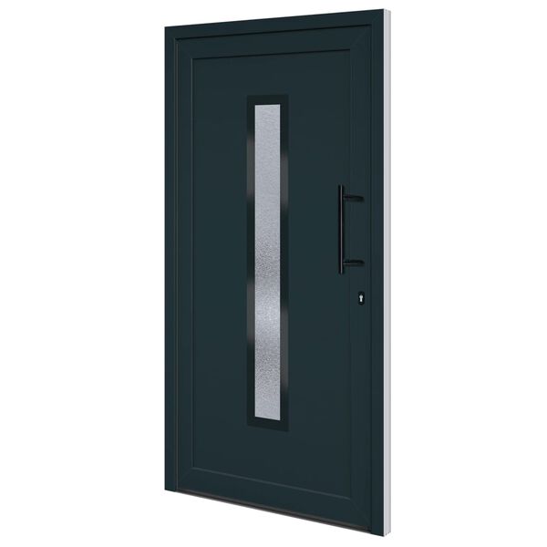 vidaXL Porta Ingresso Antracite 108x208 cm in PVC