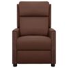 vidaXL Poltrona Alzapersona Massaggiante Marrone in Similpelle