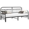 vidaXL Struttura per letto di giorno Nero 100 x 200 cm
