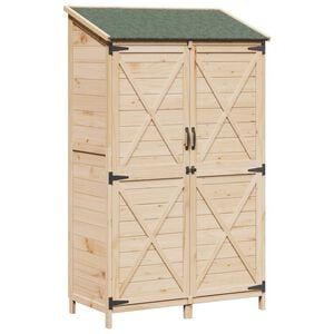 vidaXL Capanno da Giardino Naturale 106 x 56 x 176,5 cm