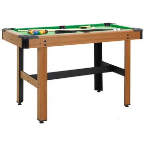 vidaXL Tavolo da Biliardo 4 Piedi 122x61x76 cm Marrone