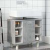 vidaXL Mobile da Bagno Grigio Cemento 60x32x53,5 cm Legno Multistrato