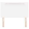 vidaXL Testiera LED Bianco 90 cm Pelle Sintetica