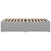 vidaXL Giroletto senza Materasso Grigio Chiaro 80x200 cm Tessuto