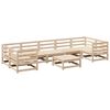 vidaXL Set Divani da Giardino 8 pz in Legno Massello di Pino